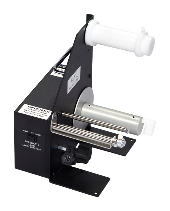 Labelmate LD100RS Label Dispenser, Peel&Rewind 76mm Core,114mm Max Width, 220mm Max OD