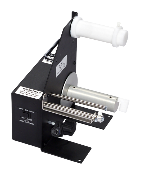 Labelmate LD100RS Label Dispenser, Peel&Rewind 76mm Core,114mm Max Width, 220mm Max OD