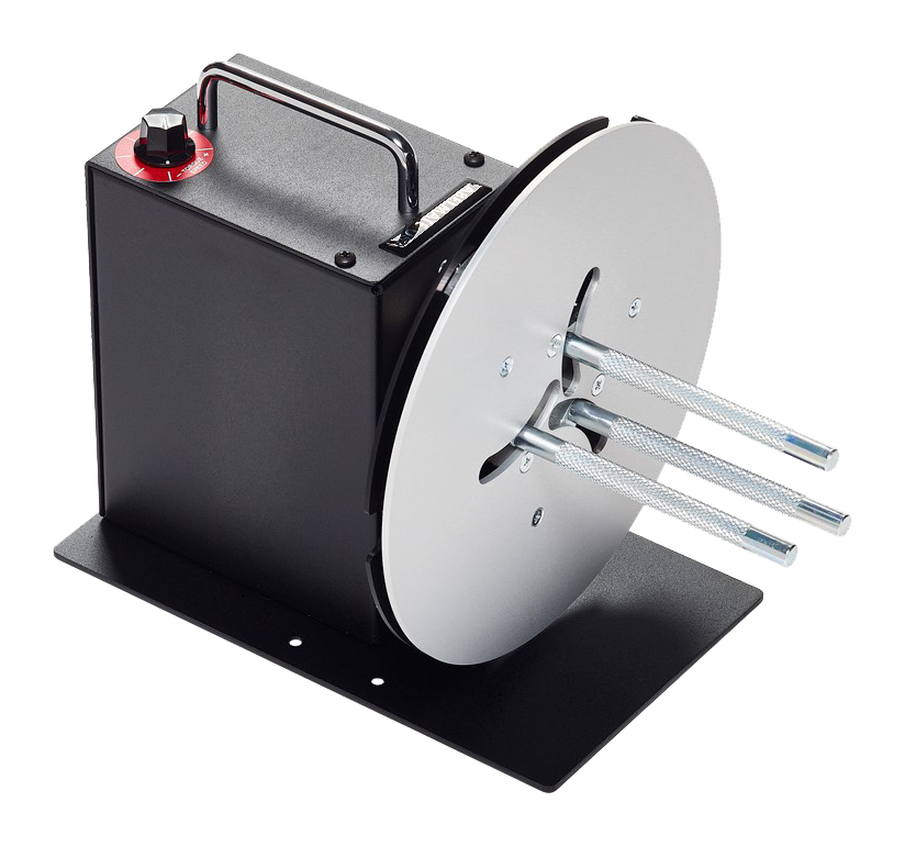 Labelmate MC 11 Re-winder, Adjustable 3 Rod Core 25-100mm Core, 130mm Max Width,220mm Max OD