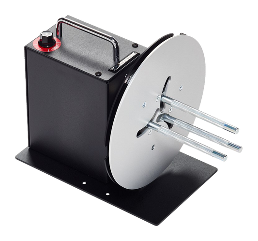 Labelmate MC 11 Re-winder, Adjustable 3 Rod Core 25-100mm Core, 130mm Max Width,220mm Max OD