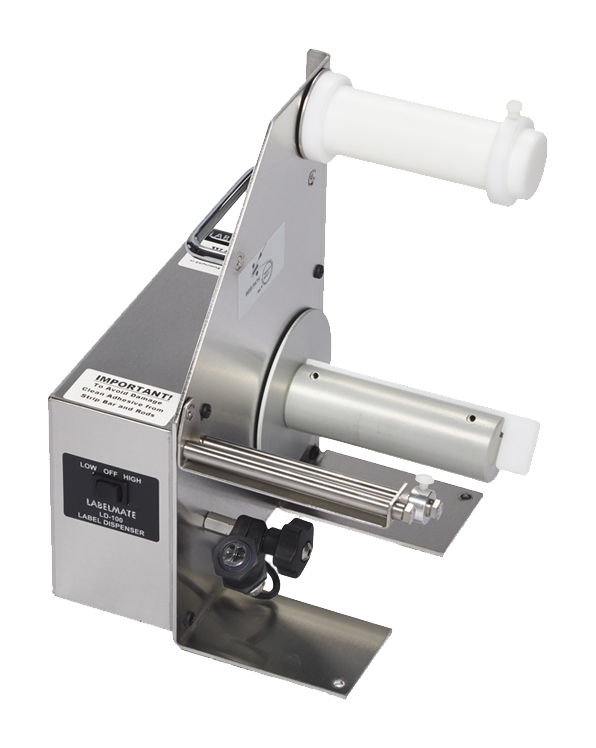 Labelmate LD100RS-SS Label Dispenser, Peel&Rewind 76mm Core, 114mm Max Width, 220mm Max OD