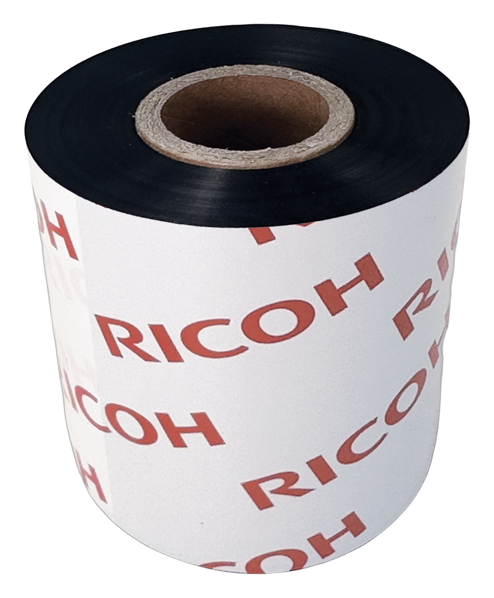 Ricoh Black 50mm x 360m Wax Face In Flat Head