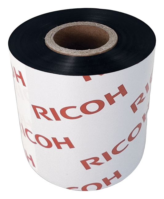 Ricoh Black 50mm x 360m Wax Face In Flat Head