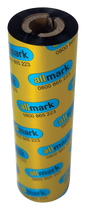 Allmark Black 110mm x 74m Resin Face Out Flat Head