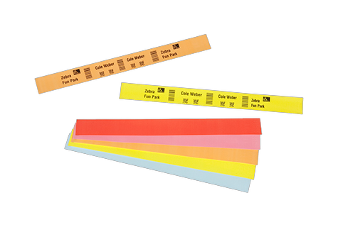 Zebra Z Band Splash Cartridge Yellow 350 HC100 6pk Cartridge