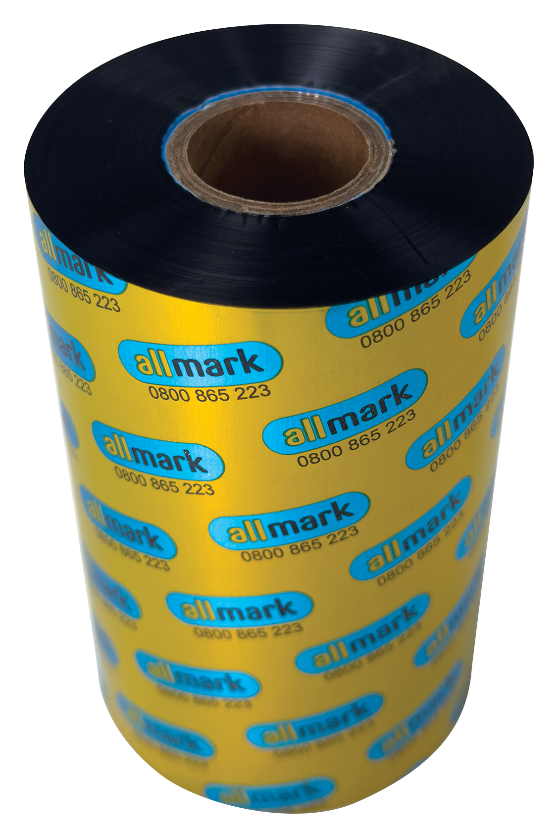 Allmark Black 85mm x 450m Resin Face Out Flat Head
