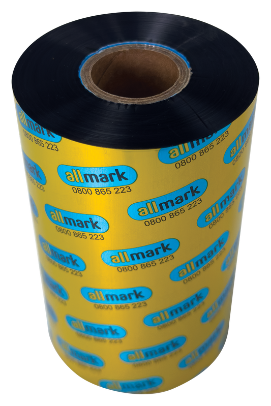 Allmark Black 85mm x 450m Resin Face Out Flat Head