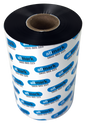 Allmark Black 80mm x 450m Enhanced Wax Face Out Flat Head