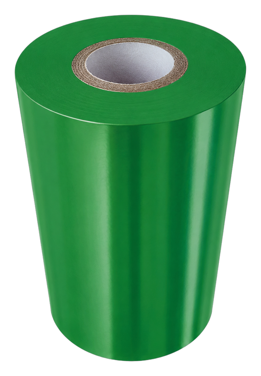 TTR K 200 Green 110mm x 450m Wax Resin Face Out Flat Head
