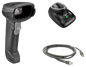 Zebra DS2278 1D/2D Cordless Barcode Scanner Std Range, BT, Shielded USB, Cable & Cradle Incl