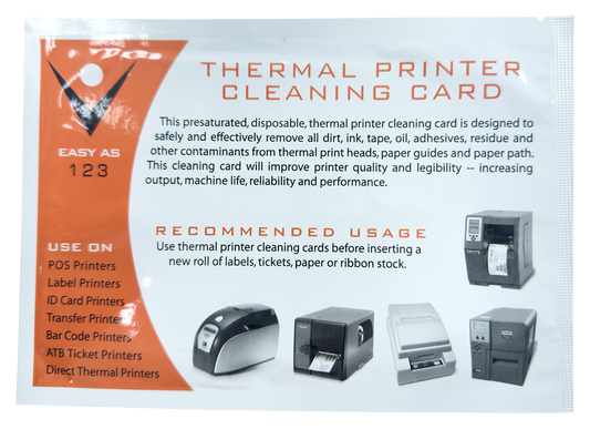 IPA Soaked Synthetic Cleaning Cards - Box of 25